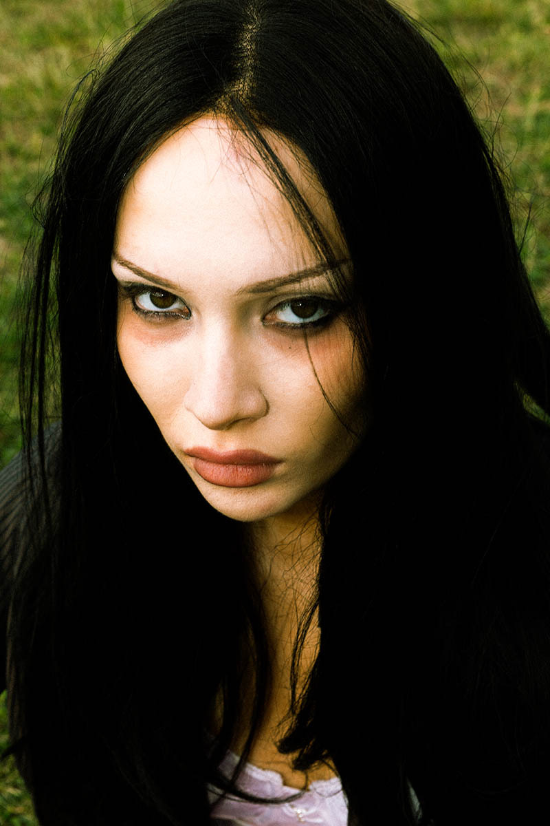close up portrait of a woman