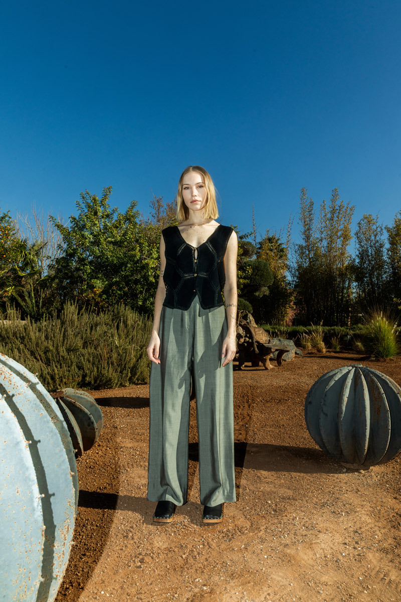 girl standing in the desert