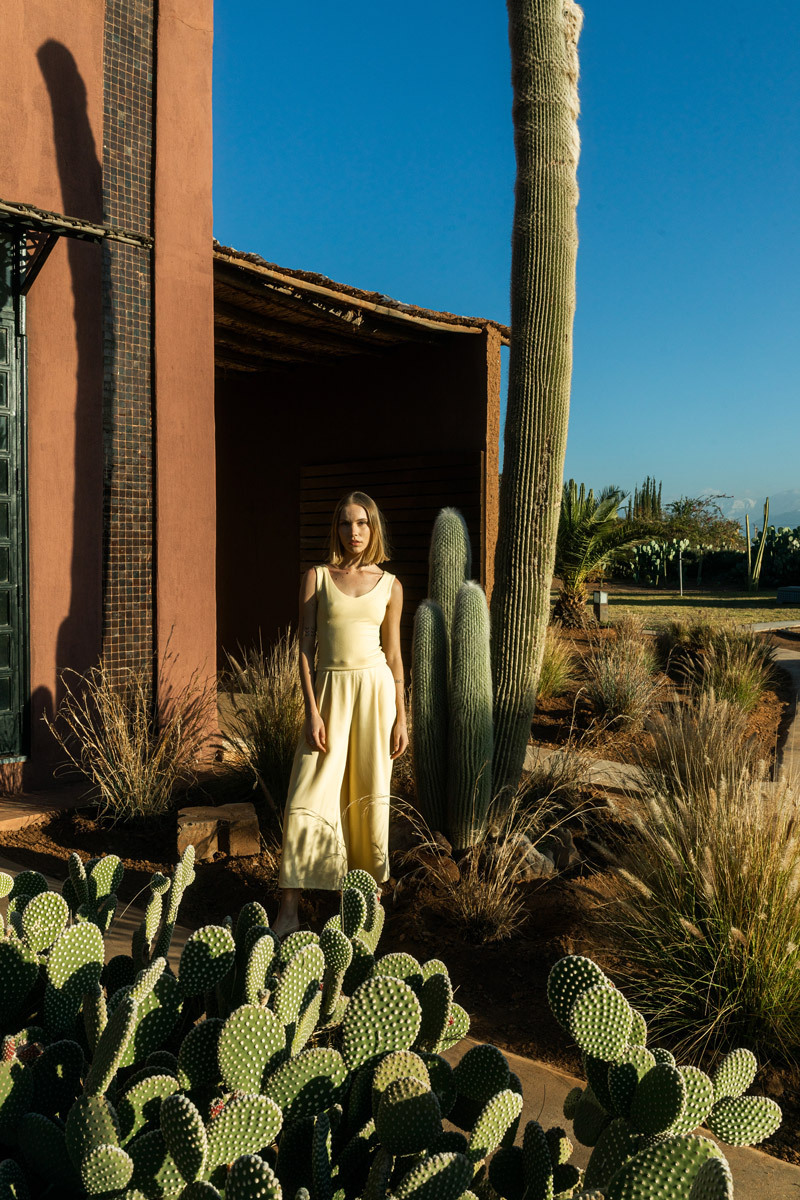 woman standing in a desert location