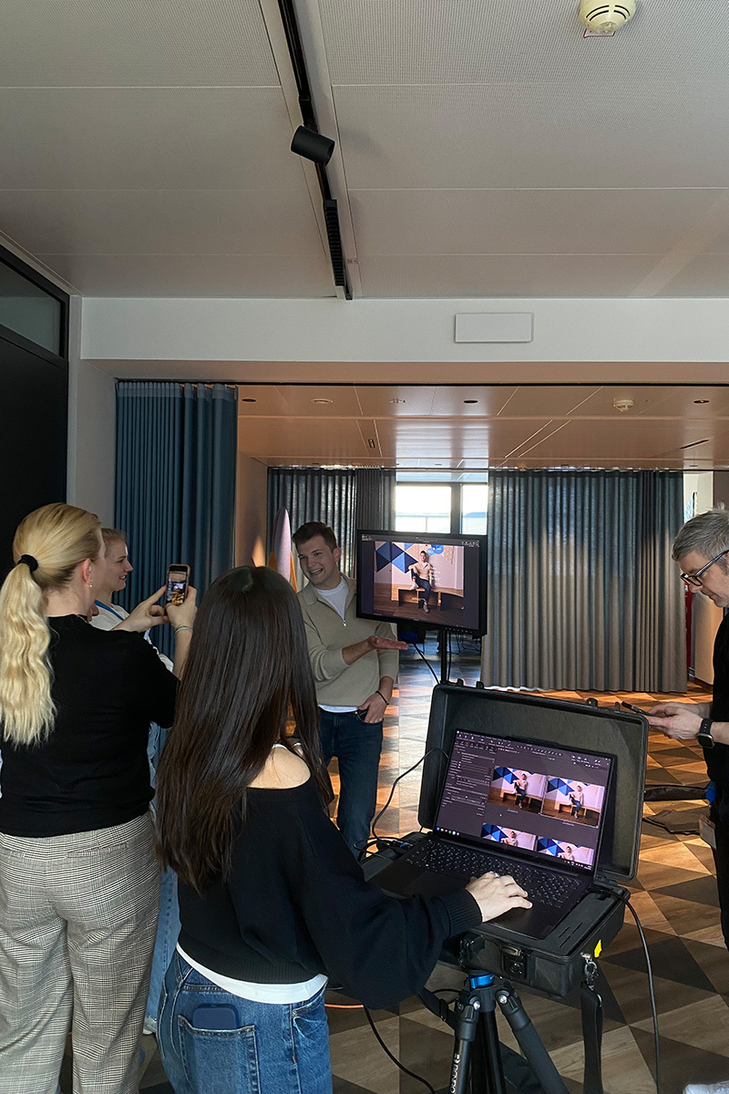 behind the scenes of a campaign for an insurance company